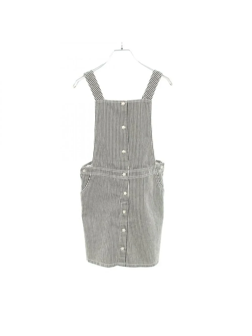 Dior Dress Striped Overalls Kids Black White Cotton Skirt
